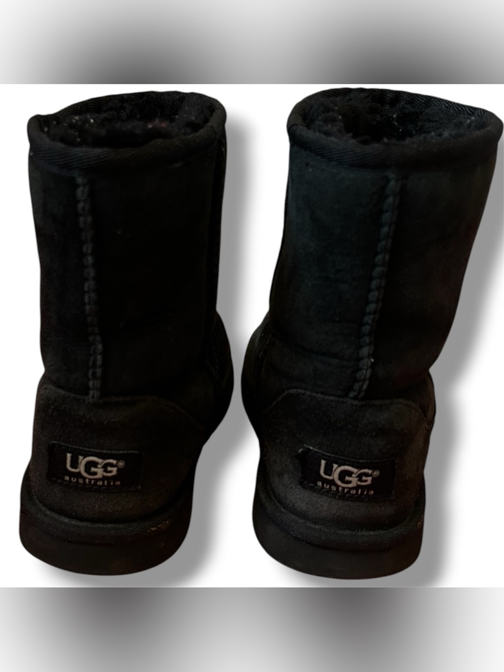 UGG Australia Girls Black Boots Size 3Y (FAIR CONDITION) - Picture 4 of 13